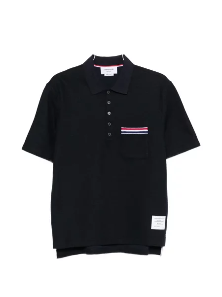 Polo Thom Browne scurt albastru