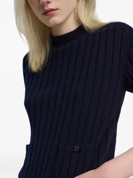 Tricou Barrie tricotate albastru