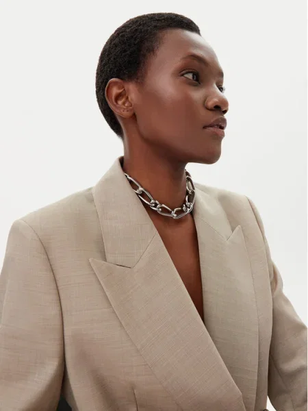 Колие Patrizia Pepe сребристо