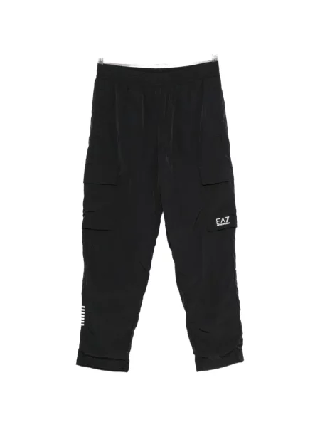 Pantaloni cargo Ea7 Emporio Armani cu imagine negru