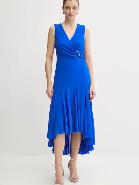 Morgan sukienka REEL midi rozkloszowana REEL niebieski