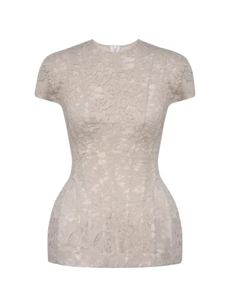 Top Post Meridiem cu model floral din dantelă