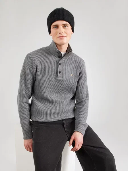 Jack & Jones Premium Sveter JPRBLURICHARD tmavosivá