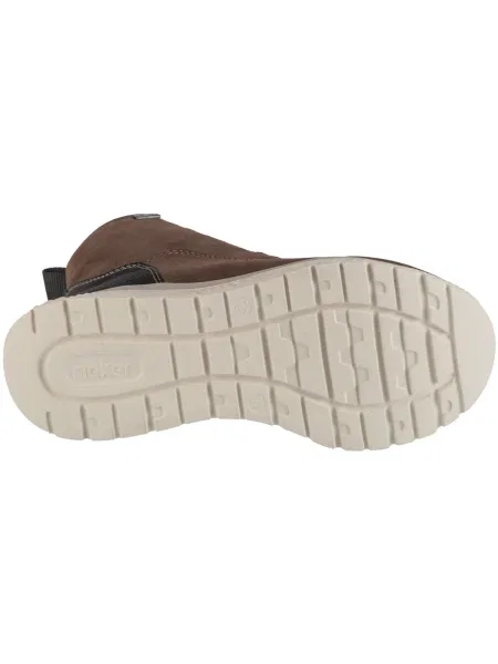 Sneakerși Rieker cu șireturi maro