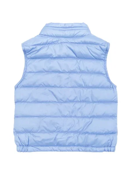 Kamizelka puchowa dziecięca Moncler Enfant niebieska