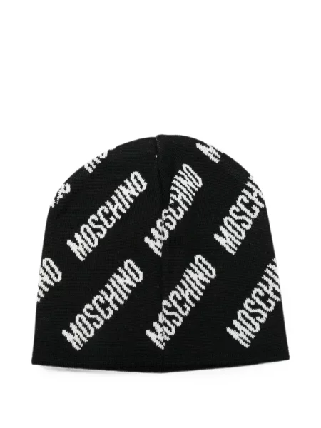 Căciulă Moschino cu imagine negru