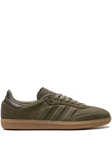 Sneakerși Adidas Samba din piele verde
