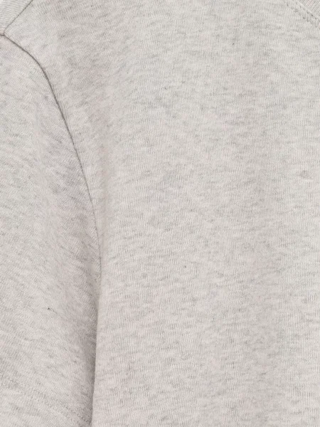 Scurt tricou Flore Flore cu decolteu rotund gri