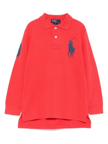 Koszulka polo dziecięca Polo Ralph Lauren czerwona