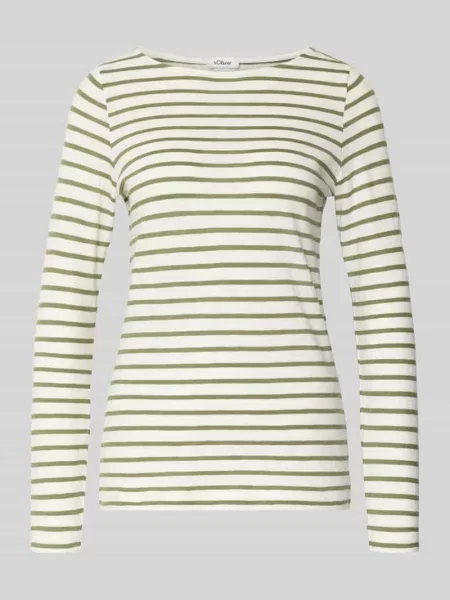 Top S.oliver Red Label z długim rękawem khaki