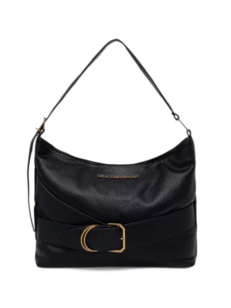 Τσάντα shopper Lola_casademunt με αγκράφα μαύρο