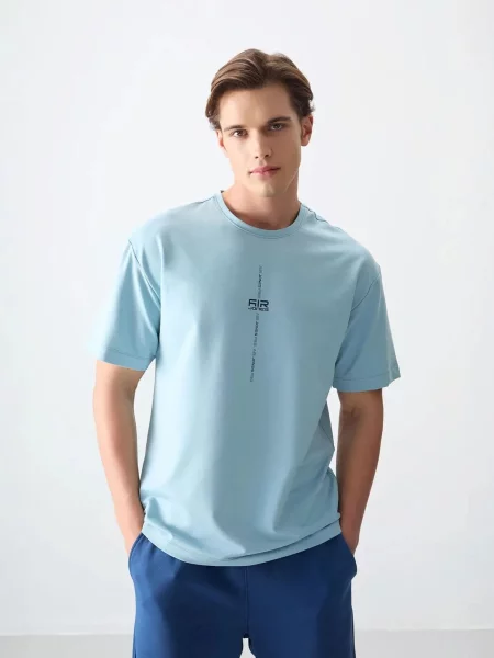Tommy Life Majica pastelno modra