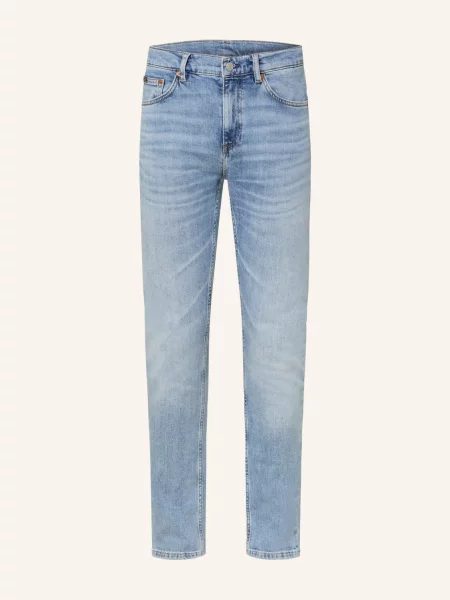 Gant Džíny Slim Fit semi light blue worn modré
