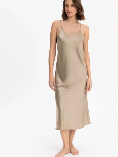 Шовкова нічна сорочка Marc&andre бежева