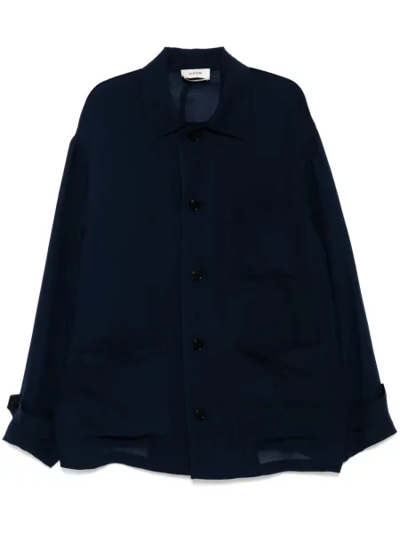 Прозрачна риза System синьо