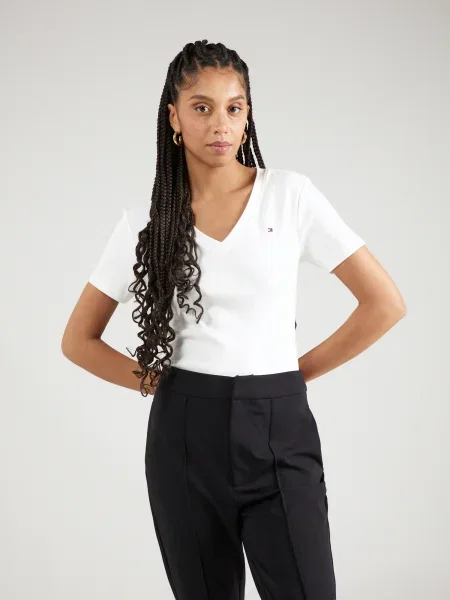 TOMMY HILFIGER Tričko CODY námornícka modrá / červená biela
