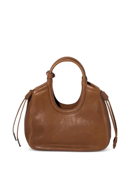 Geantă shopper Miu Miu din piele maro