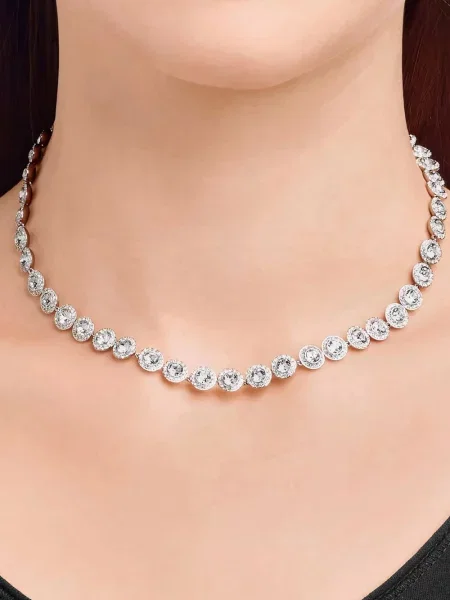 Колие Swarovski бяло