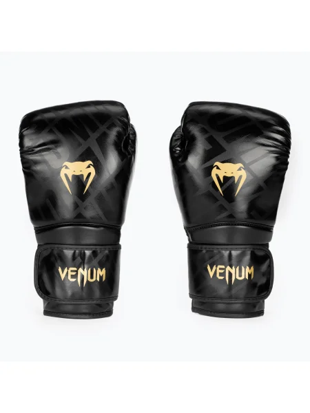 Venum Contender XT боксови ръкавици черни/златни черно