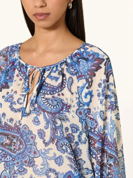 Oui Koszulka Z Dekoltem W Serek weiss