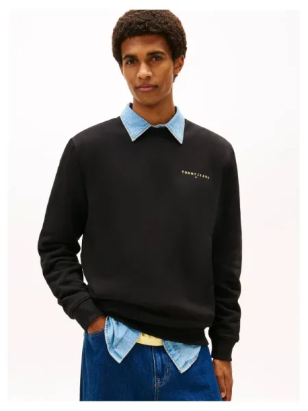 Geacă de blugi Tommy Jeans negru