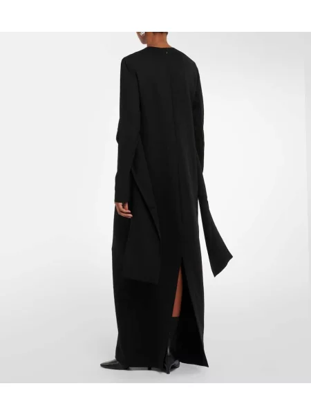 Rochie maxi Toteme drapată de costum negru