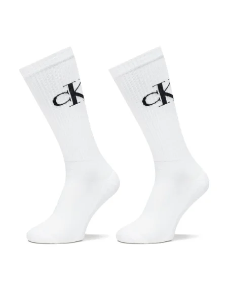 Чорапи Calvin Klein Jeans 2 чифта бяло