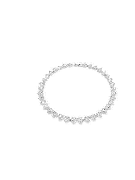 Naszyjnik Swarovski szary