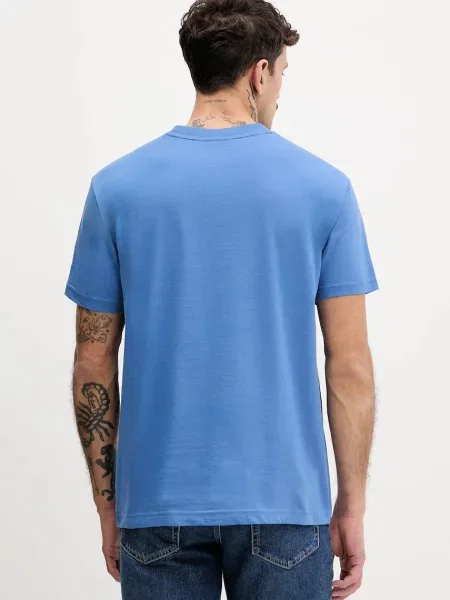 Karl Lagerfeld Jeans t-shirt fioletowy z nadrukiem niebieska