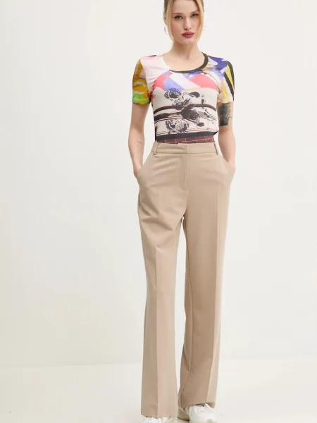 Футболка Desigual COLLAGE бежевий