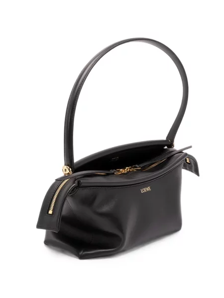 Geantă Loewe din piele cu imagine negru
