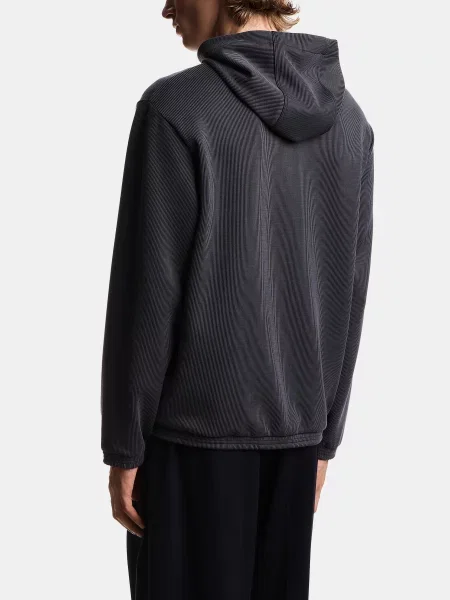 Худи Emporio Armani из модала серое