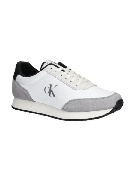 Trampki Calvin Klein zamszowe retro białe