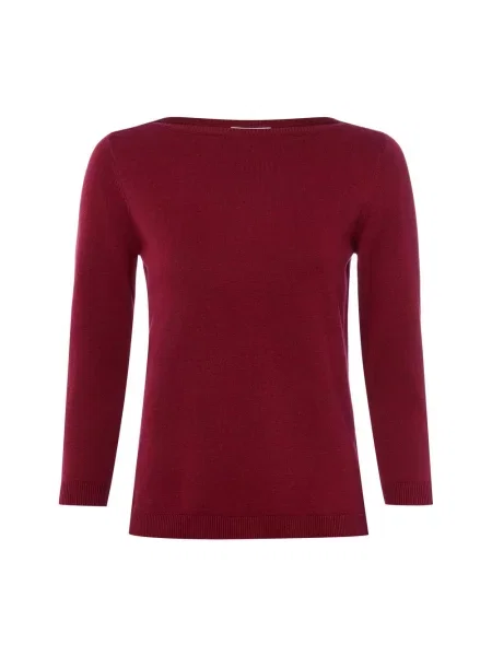 Brookshire Sweter z dzianiny Kobiety marmurkowy S czerwony