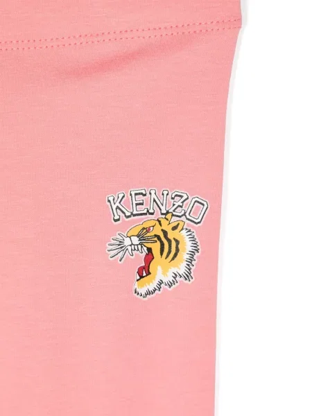 Legginsy dziecięce Kenzo różowe