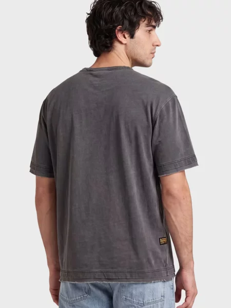 Футболка G-star Raw с потертостями серая