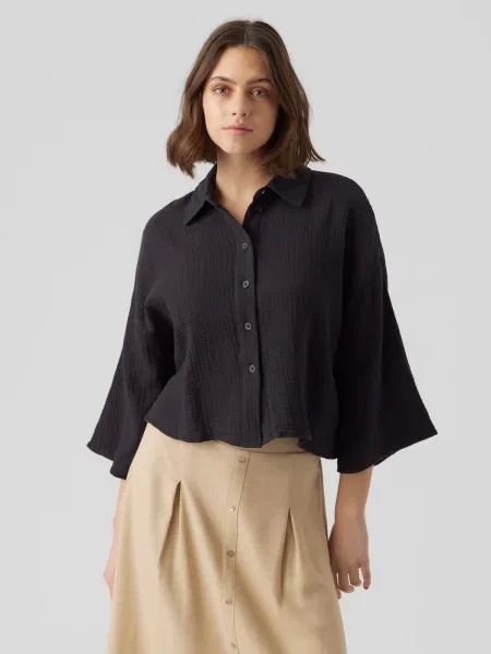 VERO MODA Bluză NATALI' negru