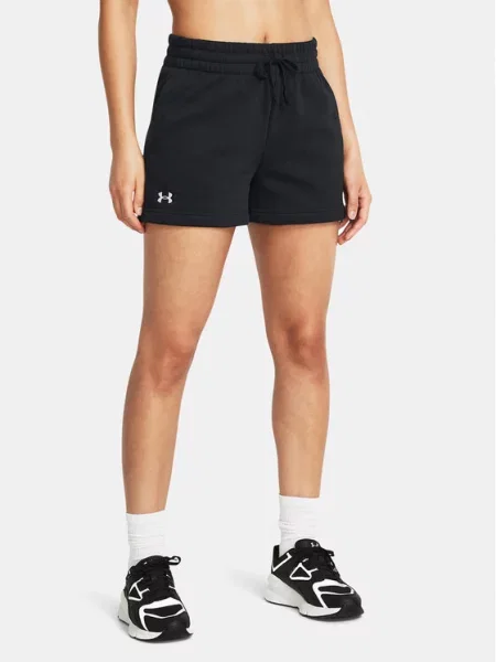 Fleecová krátká fleecová mikina Under Armour černá
