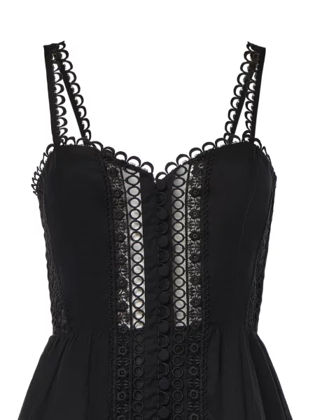 Rochie mini Charo Ruiz Ibiza cu broderie negru