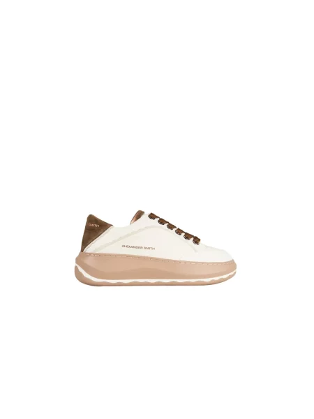 Sneakersy Alexander Smith skórzane beżowe