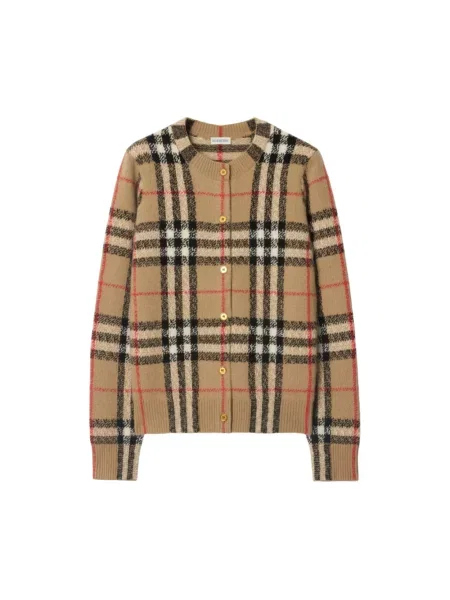 Sweter Burberry brązowy