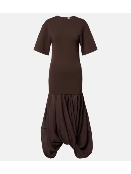 Rochie midi Toteme din jerseu negru