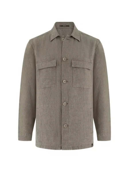 Košilová bunda Boggi Milano zelená