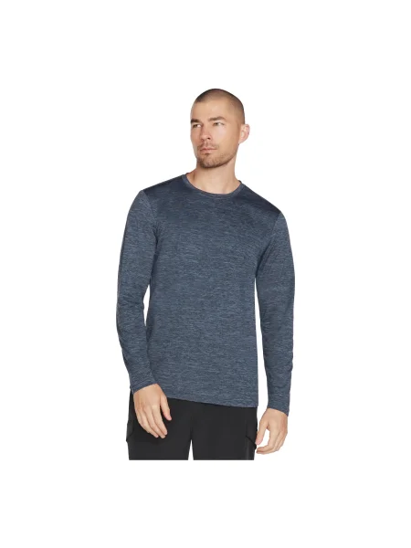 Lung tricou Skechers cu mâneci lungi albastru