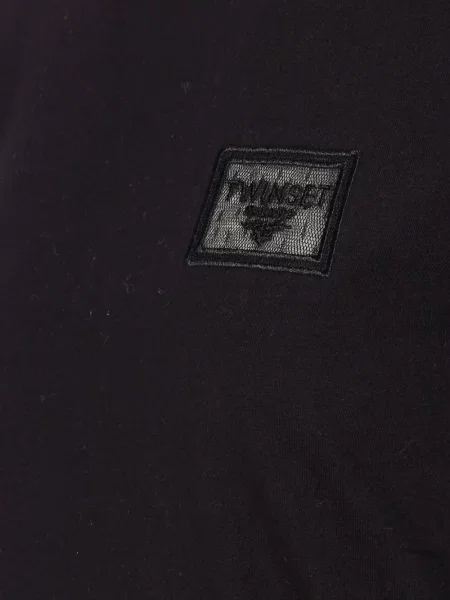 Tricou Twinset cu broderie cu decolteu rotund negru