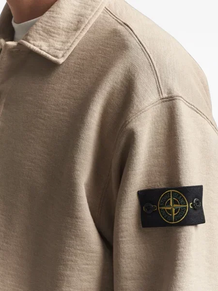 Lung tricou polo Stone Island cu strasuri