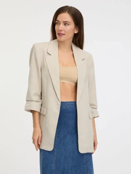 VERO MODA Blejzer nebielená béžová