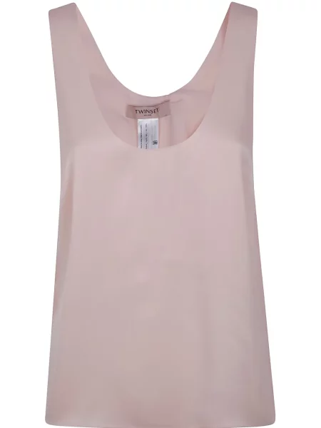 Bluză Twinset din satin roz