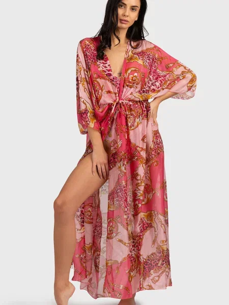 Obleka obleka Guess rjava