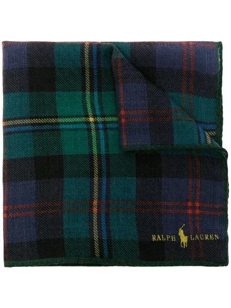 Iš natūralios odos siuvinėtas marškinėliai Polo Ralph Lauren dvieiliai ruda